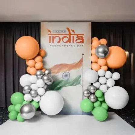 Independence Day Balloon Decoration With Flex